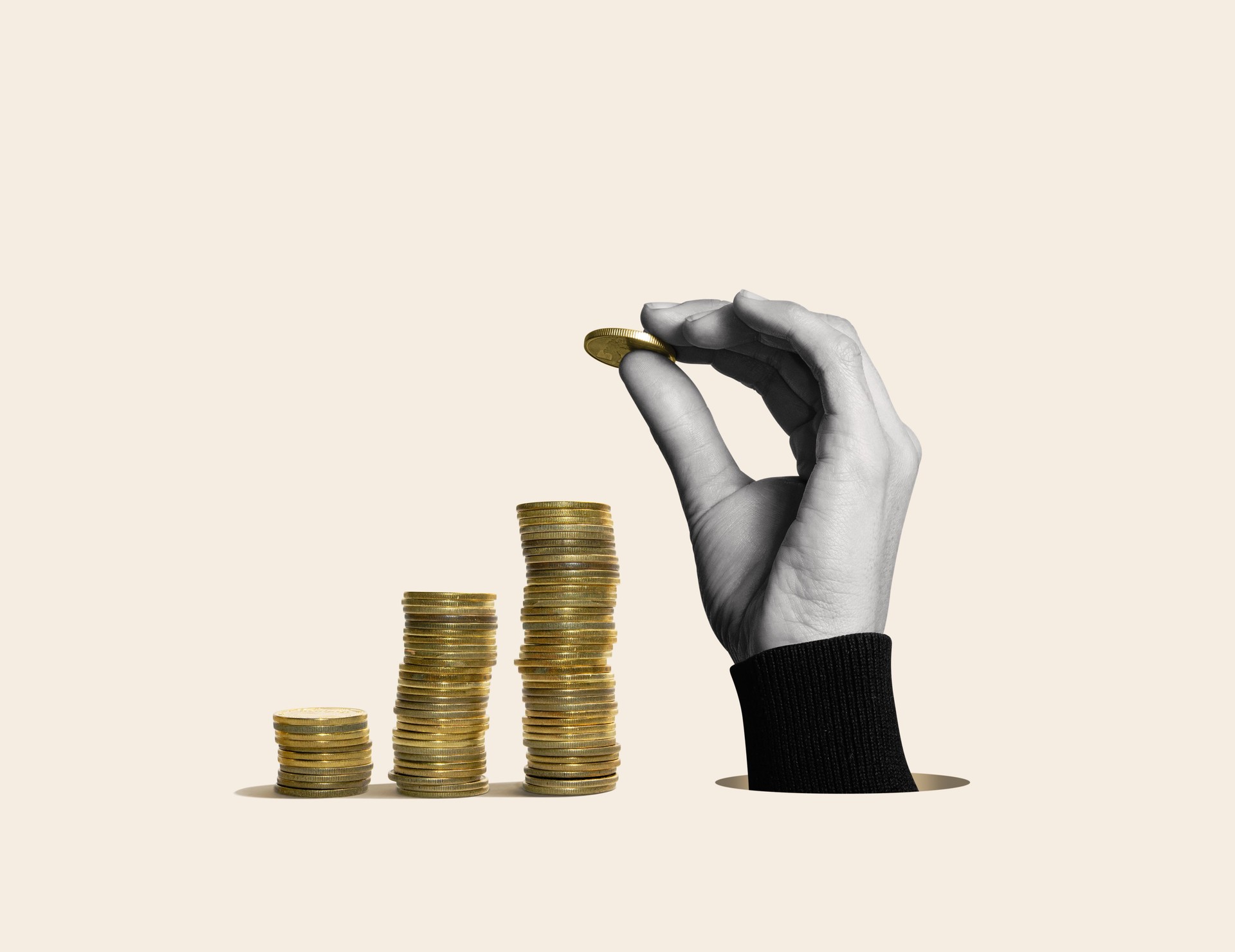 Income growth concept.